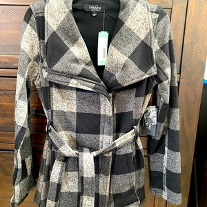 Coffee Shop Jasmine Knit Trench Jacket